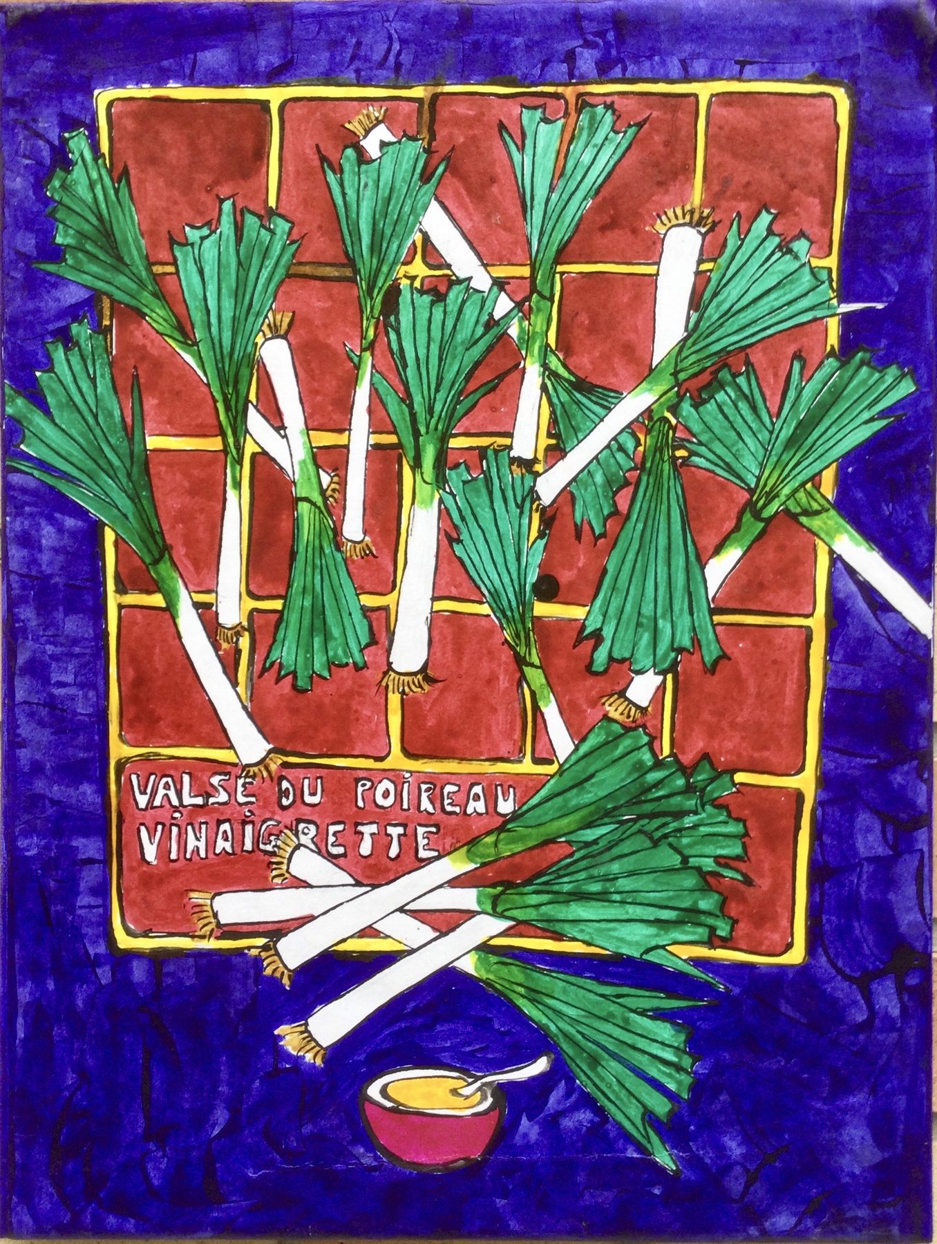 Valse du poireau vinaigrette