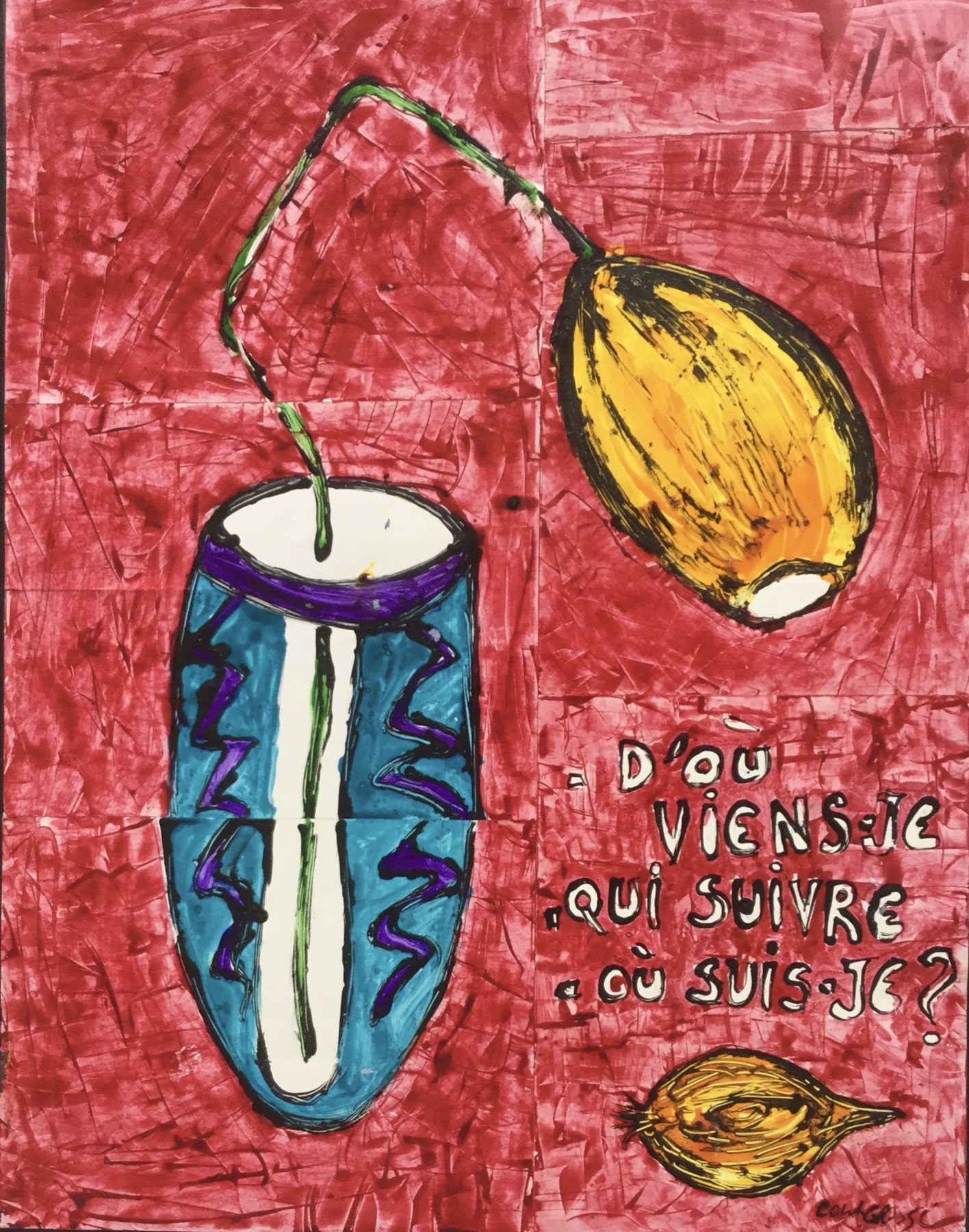Un vase qui s'enracine