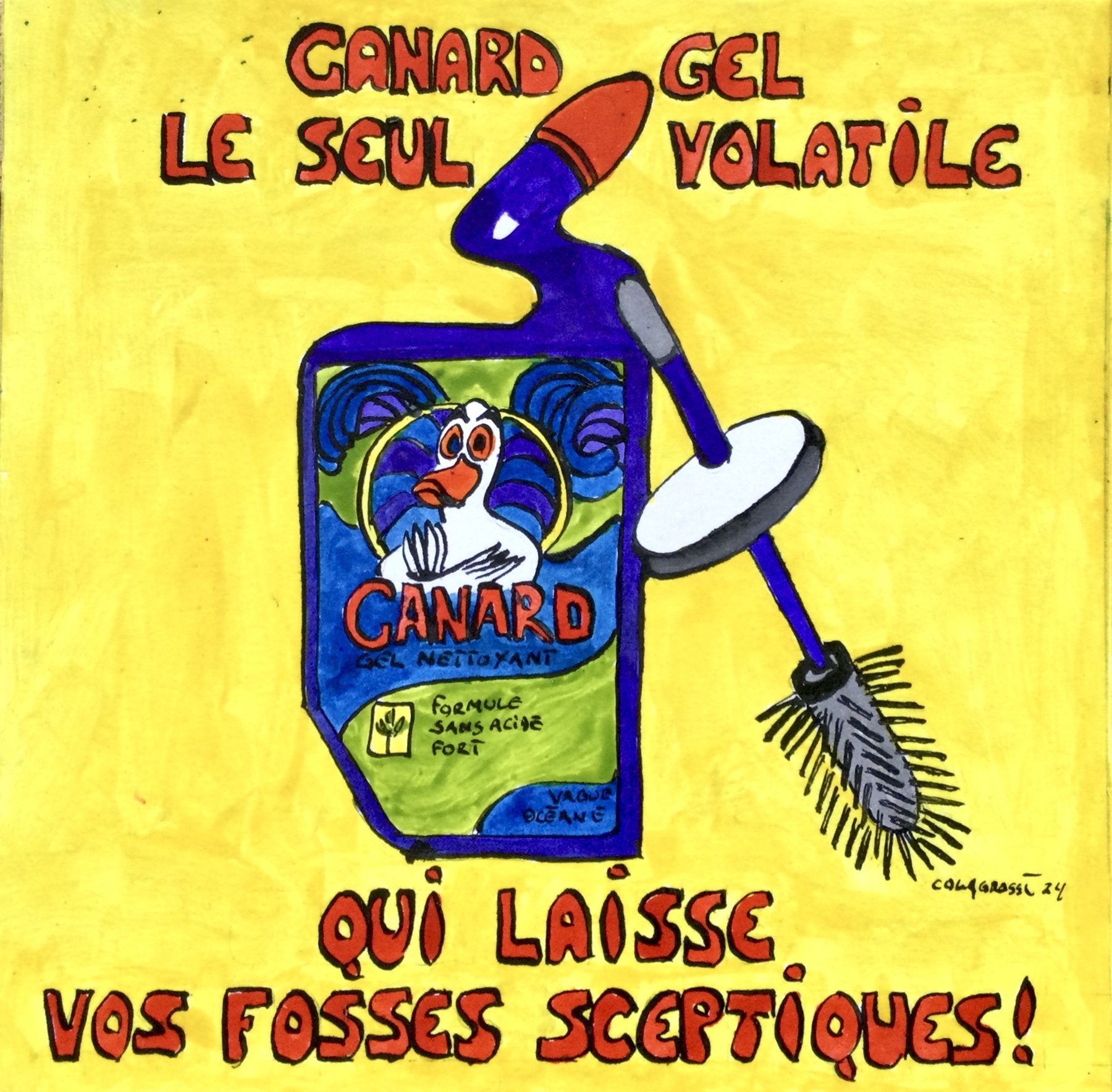 Le gel du canard Pub contre-ô-versée